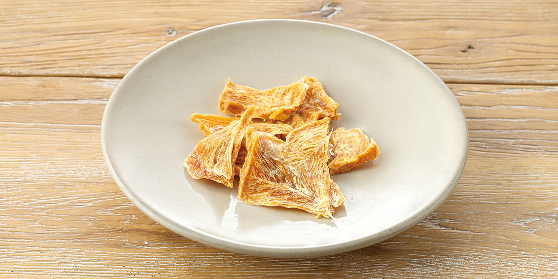 はかた地どりササミジャーキーを盛り付けたイメージ画像