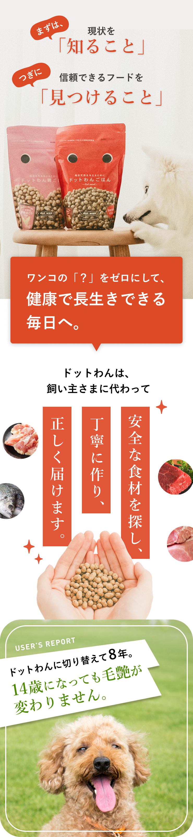 今、できることーまずは、現状を「知ること」　次に信頼できるフードを「見つけること」
