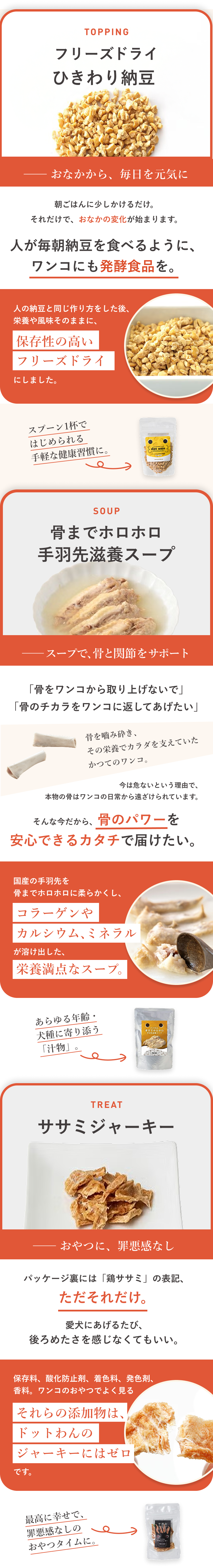 「愛犬の食卓」を整えるために 3週間を支える、4つの役割